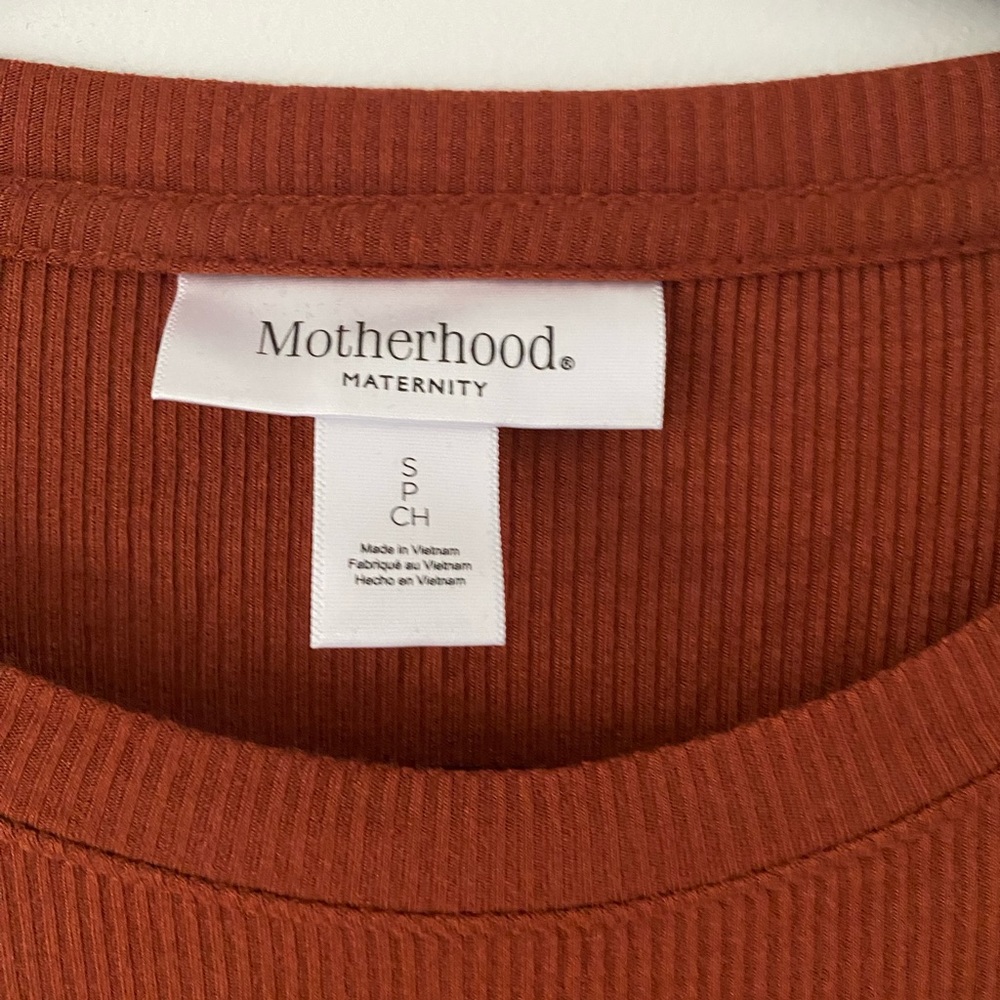 Motherhood burnt orange maternity dress in size small